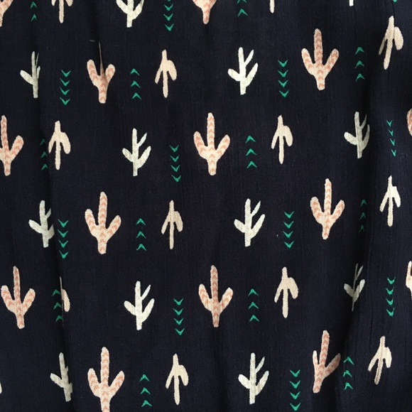 NWT! Navy Blue Cacti Print Romper - Picture 2 of 4